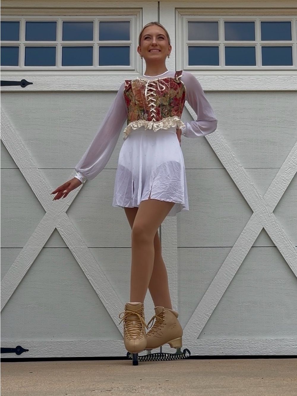 White Skating Dress